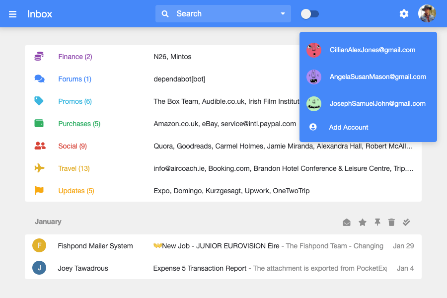 DarwinMail -  Fast, elegant, simple email. Become 5x more productive.